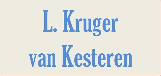 L Kruger van Kesteren