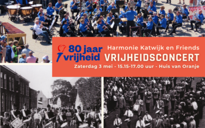 Vrijheidsconcert op 3 mei: Harmonie Katwijk en friends brengen muziek van vroeger tot nu