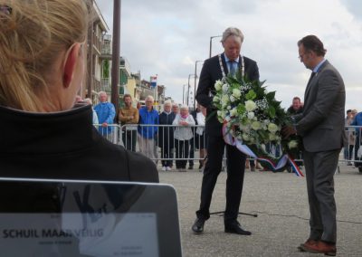 Herdenking op zee gebleven 2019