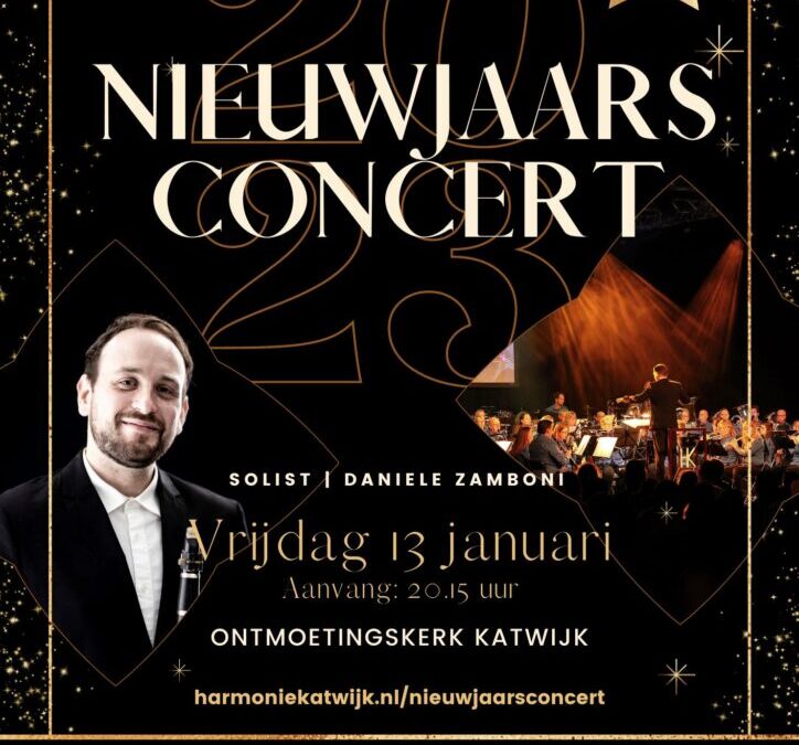 Harmonie Katwijk geeft Nieuwjaarsconcert 2023 met solist Daniele Zamboni