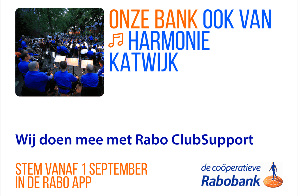 Steun ons via Rabobank ClubSupport!