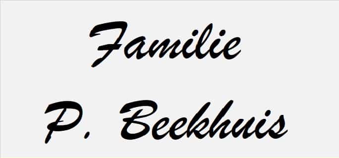 Familie P Beekhuis